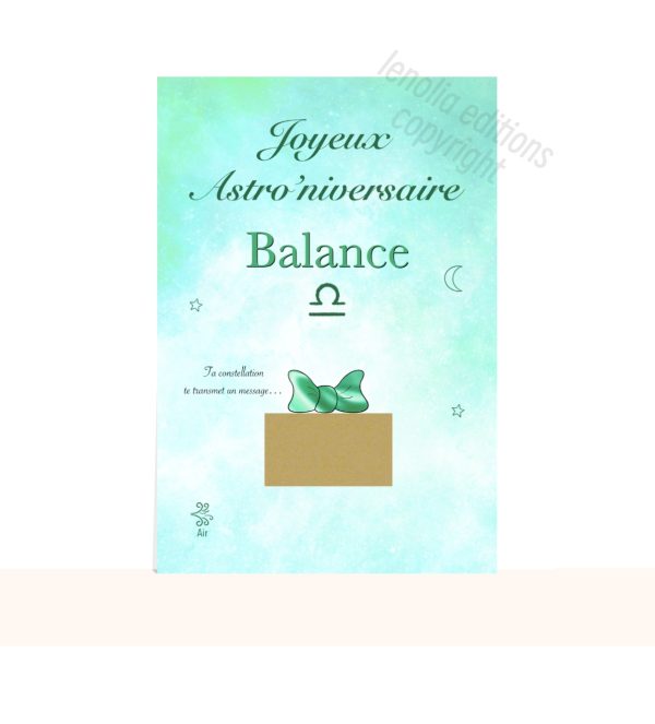 carte anniversaire balance astro