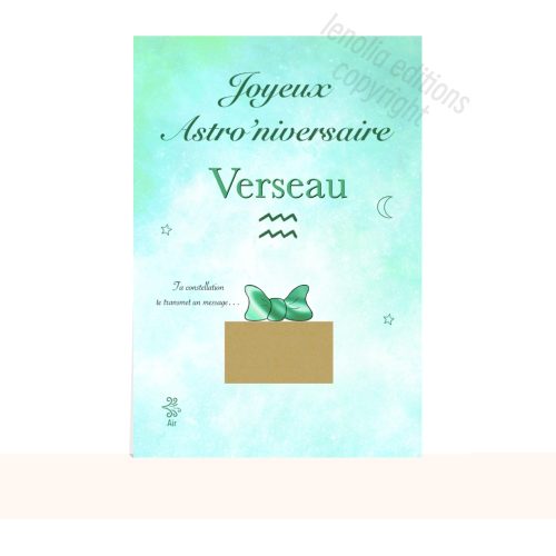 carte anniversaire verseau astro