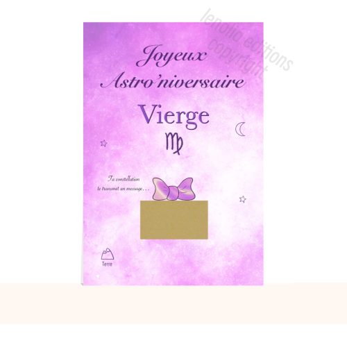 Carte anniversaire Vierge astro Carte anniversaire Vierge astro