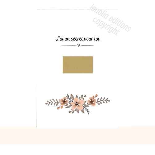 témoin femme Carte à gratter - Témoin de mariage (femme)